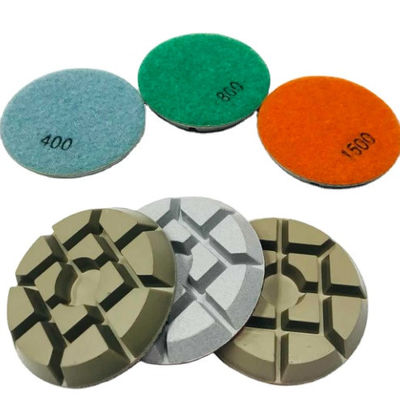 3 polegadas Diamond Polishing Pads For Concrete seco