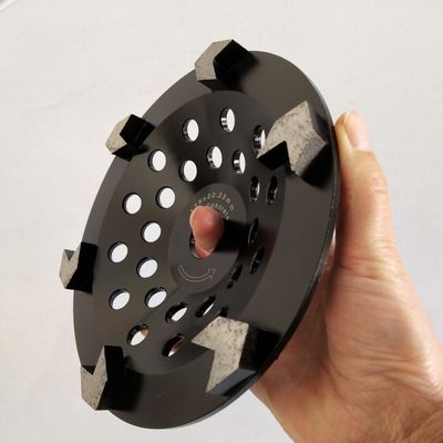 180mm 7 polegadas Diamond Cup Concrete Grinding Wheel V dão forma aos dentes