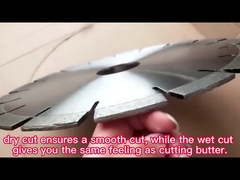 Lâmina de corte de pedra de diamante soldada a laser de 300 mm com ranhuras para corte de granito