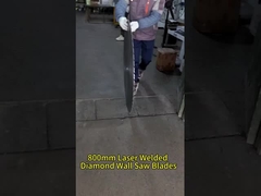 Serras de parede de diamante de 800 mm fundidas a laser para betão armado