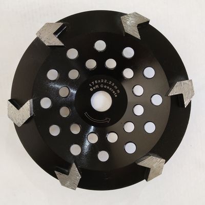 granito de Diamond Concrete Cup Wheel For do segmento 7 da seta de 175mm