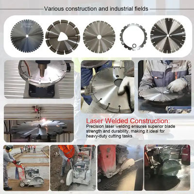 Lâmina de serra de laço de diamante soldada a laser para corte de concreto