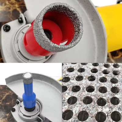 8 10 mm M14 Vacuum Brazed Diamond Core Drill Bits For Porcelain Tile Granite Masonry