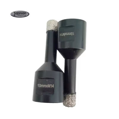 8 10 mm M14 Vacuum Brazed Diamond Core Drill Bits For Porcelain Tile Granite Masonry