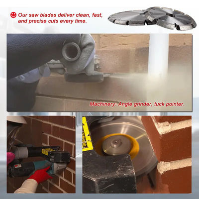 6 polegadas Laser Soldado Crack Chaser Tuck Point Diamante V Groove Cutting Blade para remoção de argamassa de concreto