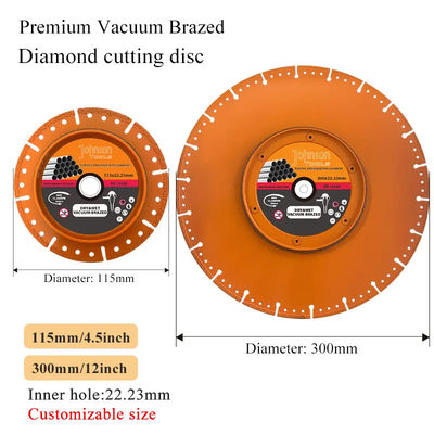 Lâmina de diamante a vácuo para tubos 115 mm Lâmina de diamante Pro Cutter de tubos