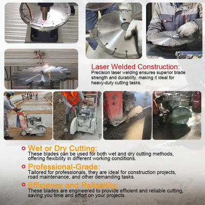 350mm laser de 14 polegadas soldou as lâminas de serra concretas para a serra circular