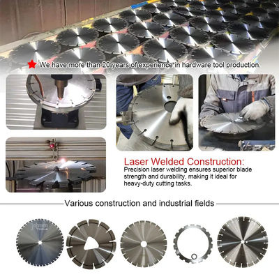 Serras de concreto de diamantes de anel de 350 mm para corte de concreto, betão armado