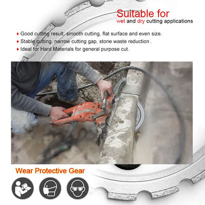 Serras de concreto de diamantes de anel de 350 mm para corte de concreto, betão armado