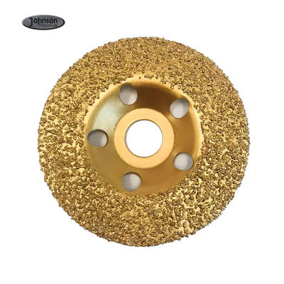 Disco de moagem de carburo de tungsténio polido a ouro para o descascamento de borracha e tecidos