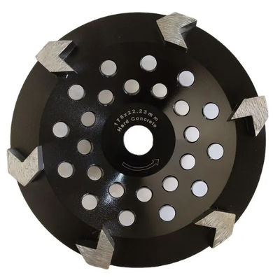 180mm 7 polegadas Diamond Cup Concrete Grinding Wheel V dão forma aos dentes