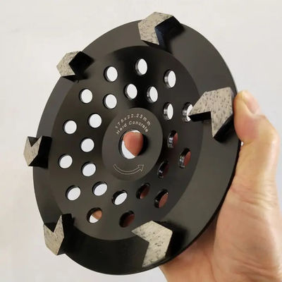 180mm 7 polegadas Diamond Cup Concrete Grinding Wheel V dão forma aos dentes