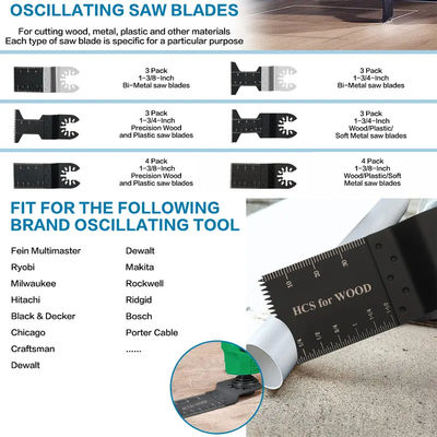 Ferramenta de oscilação do metal do Bi a multi viu as lâminas para o grupo da caixa da madeira de metal 20pcs