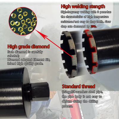 Furo redondo concreto reforçado 100mm Diamond Core Drill Bit