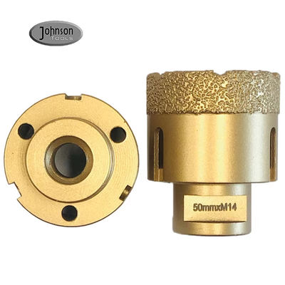 O vácuo seco da porcelana de M14 68mm soldou Diamond Core Drill Bits