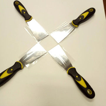 4 Pacotes de raspadores de facas de polipropileno Multi Set Spackle Knife Blade de raspador de tinta de aço inoxidável premium
