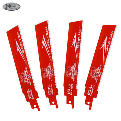 6 polegadas Bi-Metal OEM Reciprocating Saw Blade Industrial para Metal Ferro Fundido Liga de Aço Sawzall Blade Carbide