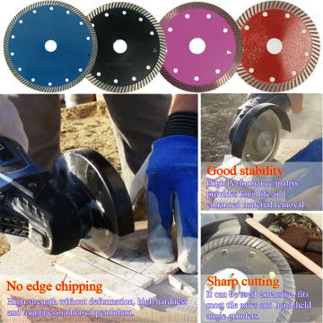 O diamante da eficiência elevada 110-230mm viu que as lâminas aglomeraram o corte pressionado quente da pedra do turbocompressor