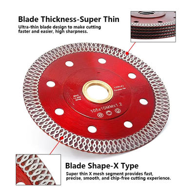 115mm Diamond Sintered Tile Saw Blade para cortar cerâmico