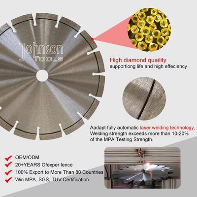 O laser soldou o corte rápido 500mm Diamond Wet Tile Cutter Blade da serra