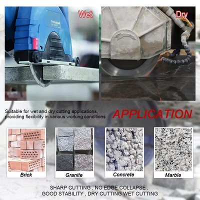 furo molhado de Diamond Concrete Cutting Disc 60mm do corte de 900mm