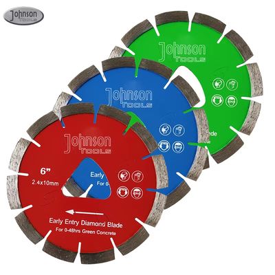 O concreto do diamante do corte de um Soff de 10 polegadas viu as lâminas com furo interno do triângulo