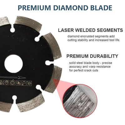 Lâminas soldadas laser do diamante do ponto da dobra do GB 105mm para o corte material duro