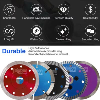 imprensa quente de Diamond Saw Blades do turbocompressor de 30CrMo 105mm aglomerada para o concreto