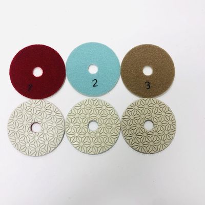 3 etapa 105mm Diamond Polishing Pads For Marble molhado