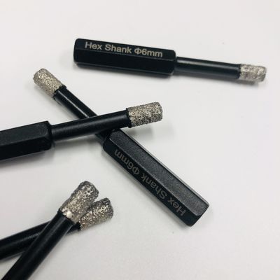 Serra de buraco de azulejo 6 mm Hex Shank Diamond Core Bits para porcelana