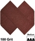 parede seca vermelha do gancho do óxido 9*3.6inch de alumínio e do Sander Sheets For Wood Stone do laço