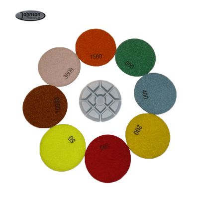 Assoalho de Diamond Polishing Pads For Concrete da resina de 4 ferramentas de Aggrassive Polihsing da polegada