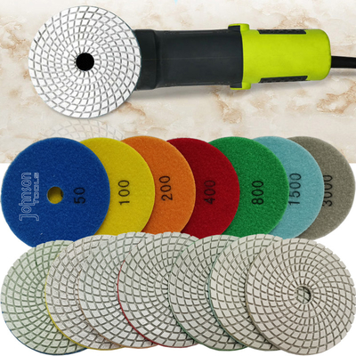 Ligação Diamond Stone Wet Polishing Pads da resina com tamanho diferente