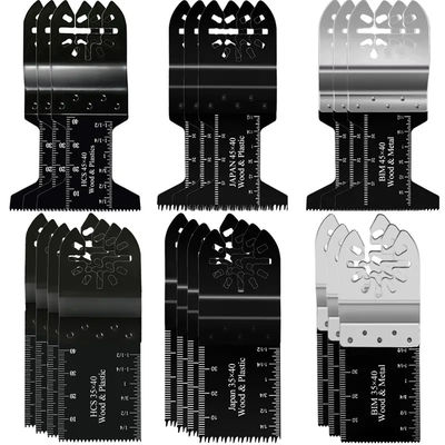 Ferramenta de oscilação do metal do Bi a multi viu as lâminas para o grupo da caixa da madeira de metal 20pcs