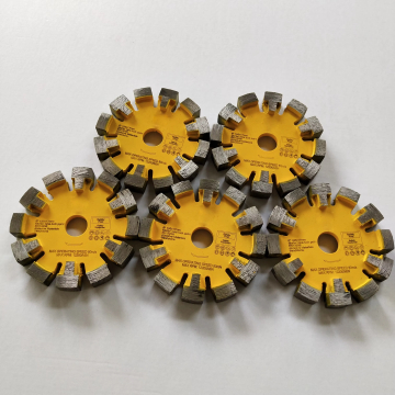 A lâmina durável do ponto da dobra do diamante com protege os dentes para a moedura concreta dura extrema