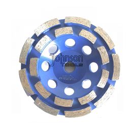 Roda de moedura dobro do diamante da fileira para o concreto duro meados de moedura rápido