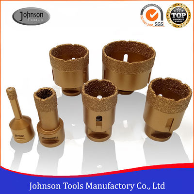 A cera enchida seca o diâmetro exterior de Diamond Core Drill Bits 20-68mm da porcelana
