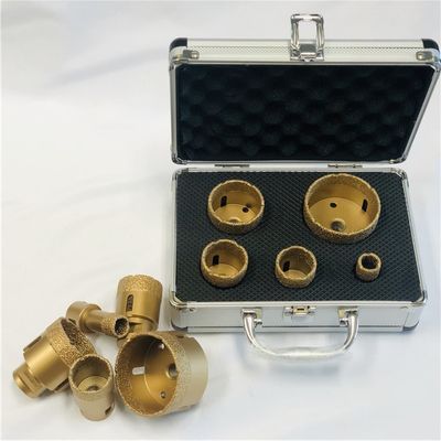 O vácuo de alumínio da caixa 5pcs soldou M14 Diamond Core Drill Bit Set