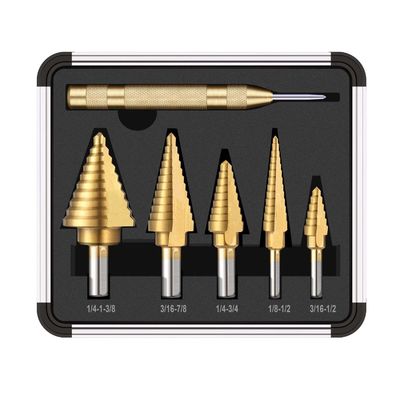 6PCS HSS4241 encantam a pata 22mm que o titânio revestiu Diamond Core Drill Bits