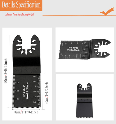 lâmina de oscilação serrilhada 32x40mm de HCS para o corte plástico