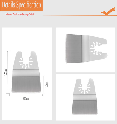a lâmina de aço inoxidável de oscilação do raspador de 38*10mm Multitool para a pintura reboca a remoção