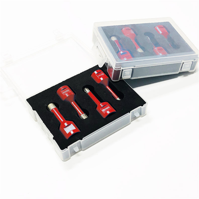 4 blocos 12mm Diamond Core Bits soldado vácuo M14 para a telha com caixa plástica