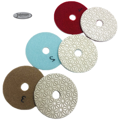 100mm grão de Diamond Granite Polishing Pads Various de 3 etapas