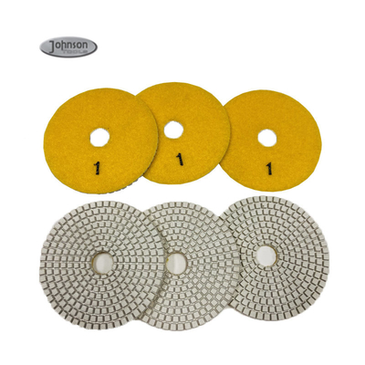 100mm 3 almofadas de polonês do granito da etapa, almofadas de polonês secas para cerâmico